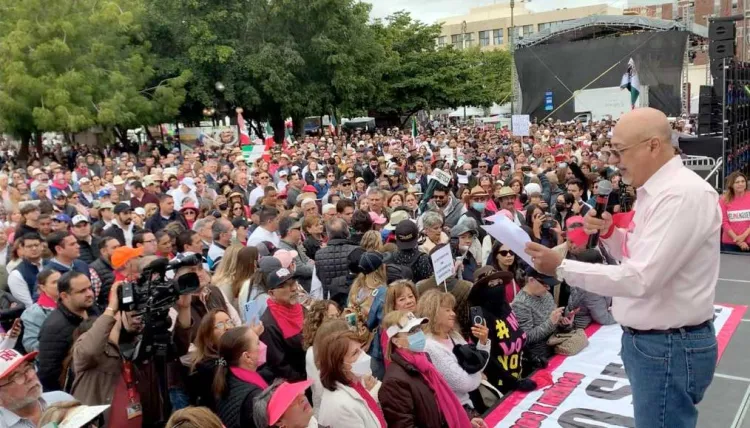 Realiza concentración masiva movimiento Mi Voto No se Toca en Hermosillo