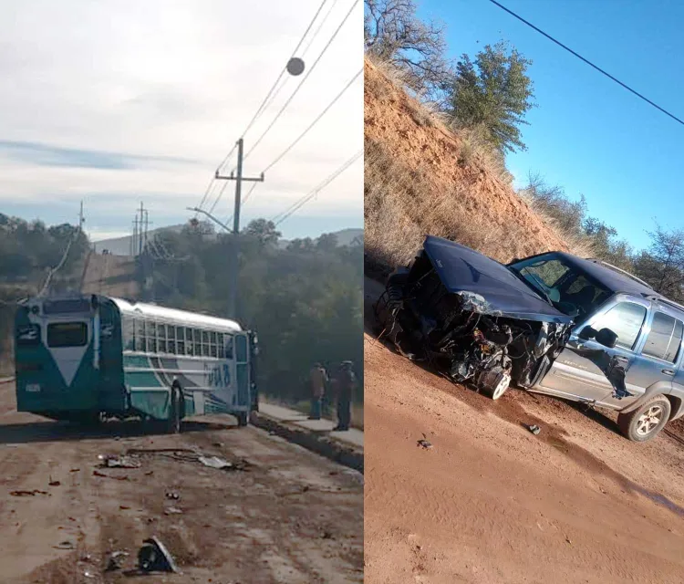 Por exceso de velocidad conductora se impacta contra camión