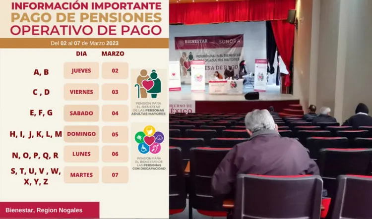 Arranca pago de pensiones del Bienestar