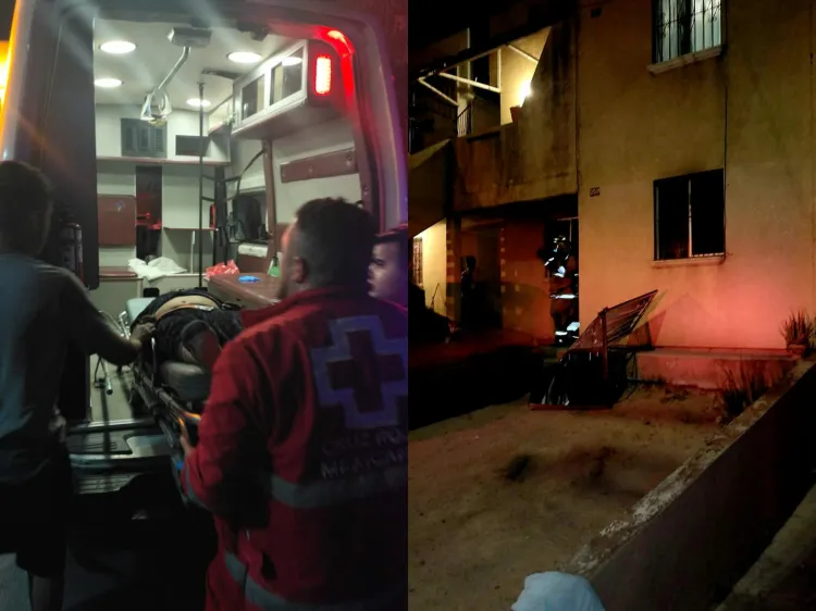 Salvan agentes policiacos a mujeres de incendio