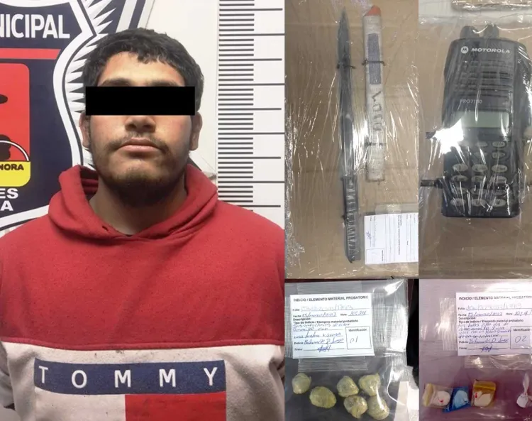 Detienen a presunto vendedor de droga