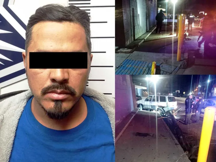 Daña edificio de los juzgados; conducía ebrio