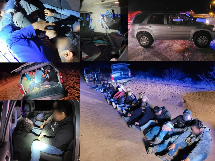 Aseguran a grupo de migrantes; detienen a conductor joven de 18 años