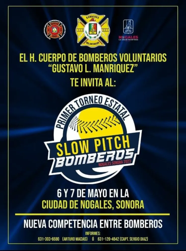 Tendrán bomberos de Nogales torneo de Slow Pitch