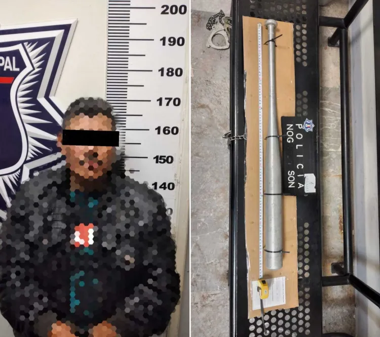 Golpea a su mujer y luego a vehículo; fue puesto bajo custodia