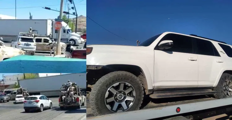 Asegura Ejército vehículo y armas después de persecución