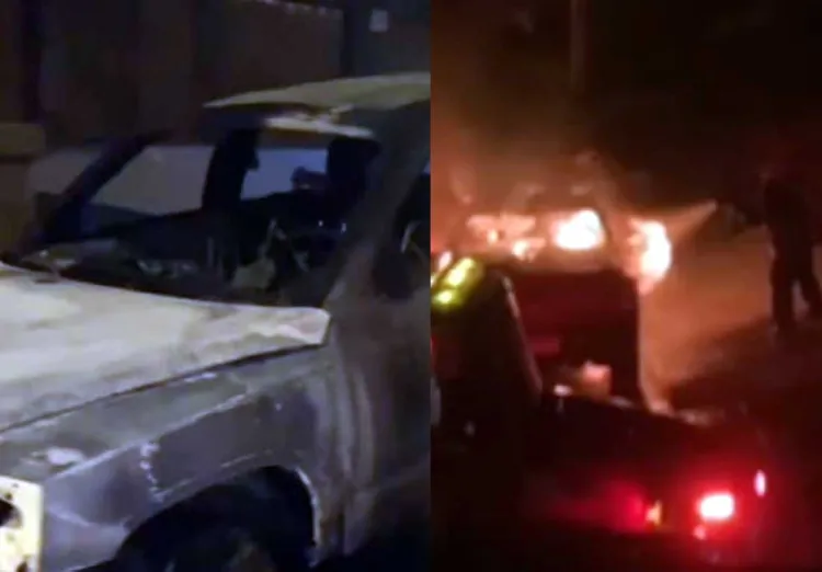 Fuego consume vehículo en su totalidad