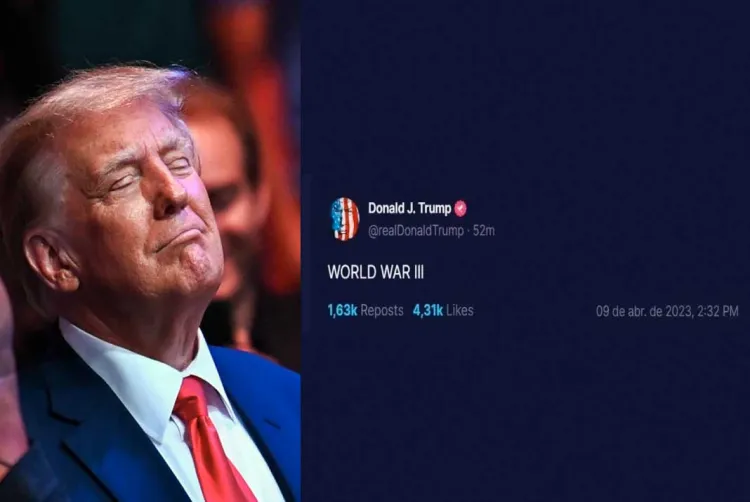 Escribe Trump en su red social “Tercera Guerra Mundial” ; la gente se preocupa