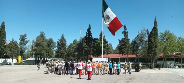 Llevan a cabo simulacro nacional en 45 Zona Militar