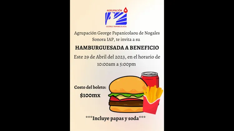 Anuncia Asociación George Papanicolaou hamburguesada