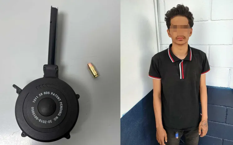 Detienen a joven con cartucho al querer cruzar de EU a México