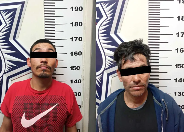 Recuperar vehículos robados y arrestan a dos sujetos