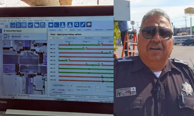 Hacen pruebas de sistema de vialidad en cruceros del sur de la ciudad