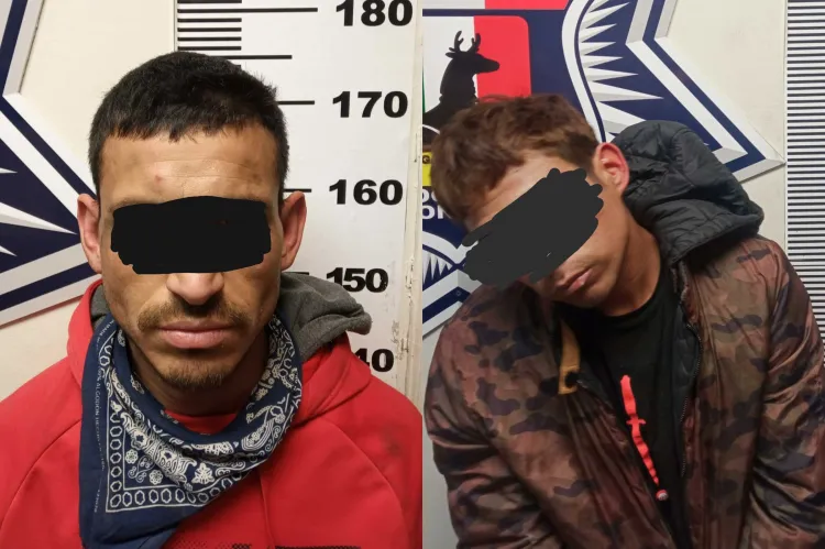 ‘Con las manos en la masa’; detienen a dos presuntos ladrones