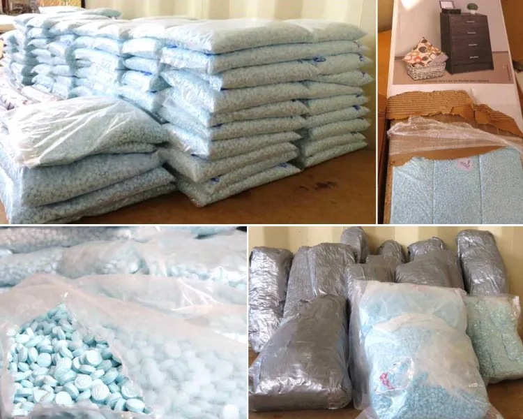 Decomisan más de un millón y medio de pastillas de fentanilo