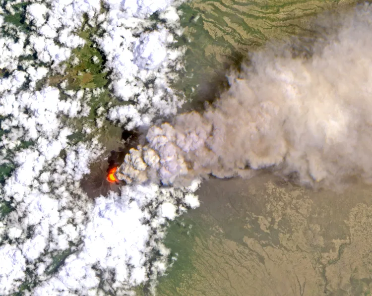 Muestran increíble imagen del volcán Popocatépetl