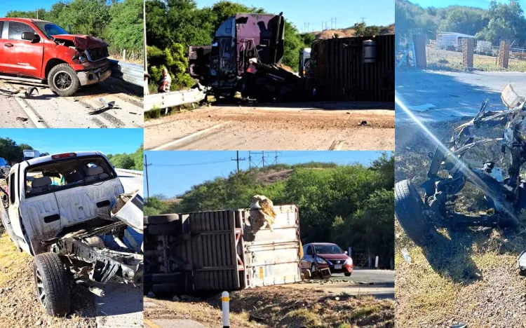 Graves dos personas en choque carretero
