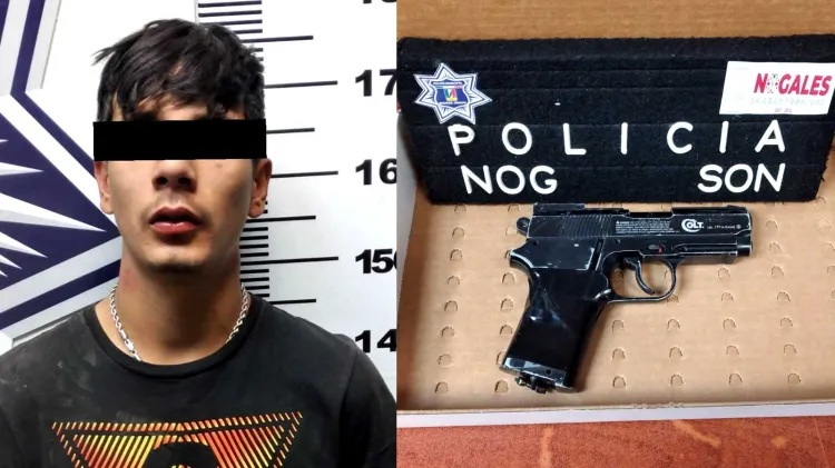 Detienen a joven con pistola de postas