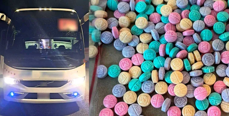 Detienen a dos en autobús llevaban 24 kilos de fentanilo