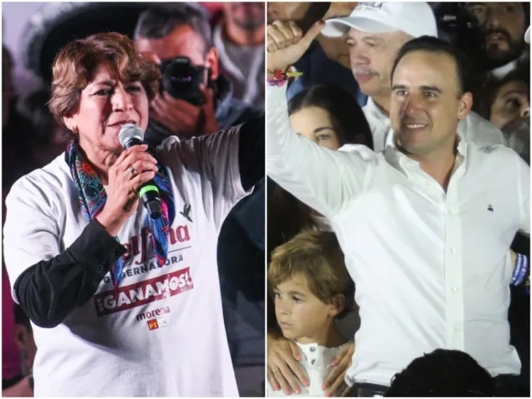 Recibirán apoyo del Gobierno: AMLO a Delfina Gómez y Manolo Jiménez; los felicita