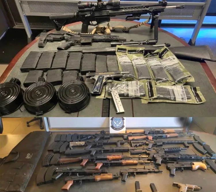 Decomisan armamento listo para cruzar a México