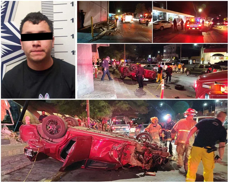 Vuelca auto frente al Museo de Arte de Nogales