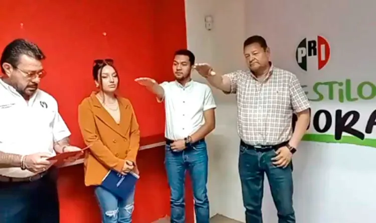 Protestan nuevos integrantes del Comité Municipal del PRI