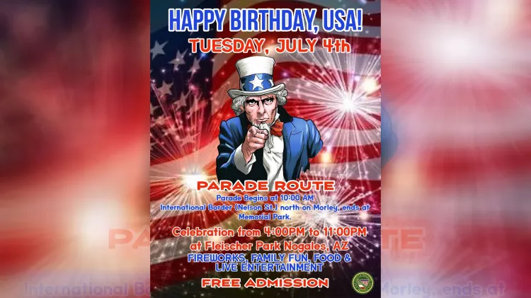 Preparan fiesta por 4 de julio en Nogales, Arizona