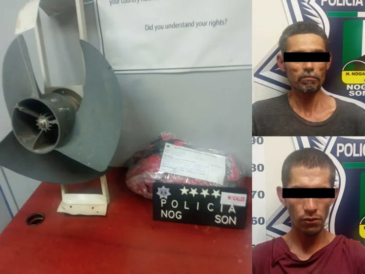 Arrestan a dos por robar cableado de un Centro Comunitario