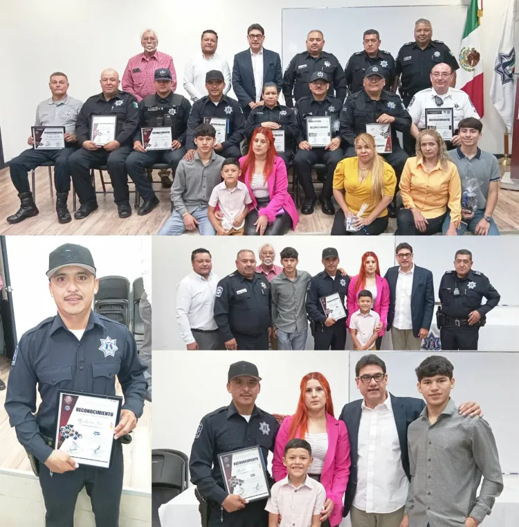Reconocen a Policía del Mes de Junio
