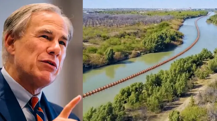 Inicia la instalación de muro flotante en el río Bravo