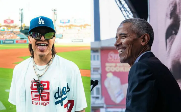 Barack Obama escucha a Peso Pluma