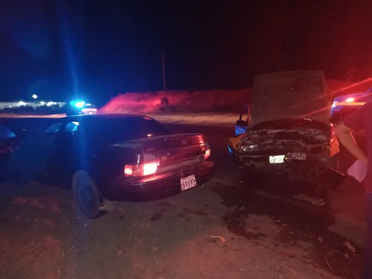 Taxista resulta herido tras choque en puente Encinas