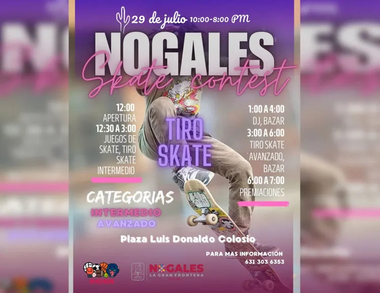Todo listo para competencia de Skate Contest