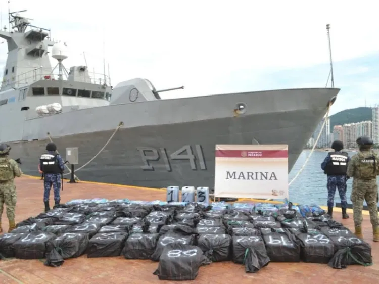 Asegura Semar más de 2 toneladas de cocaína