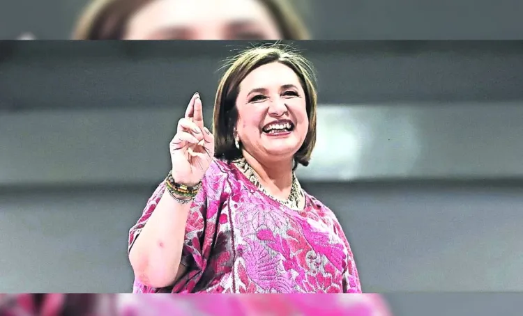 “Traigo una sonrisota como un día después de mi noche de bodas”, dice Xóchitl