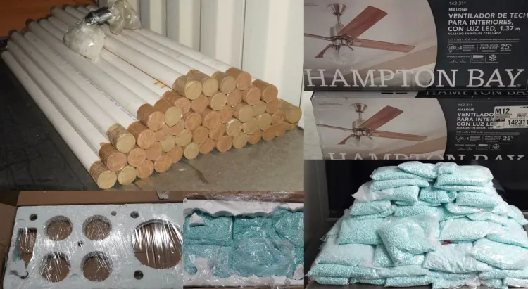 Detectan narcóticos en el tren y en cajas de muebles