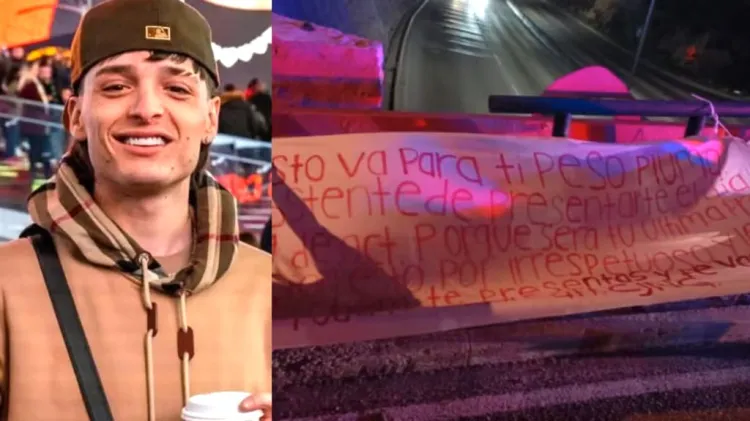 Amenazan a Peso Pluma en Tijuana, presuntamente por el CJNG