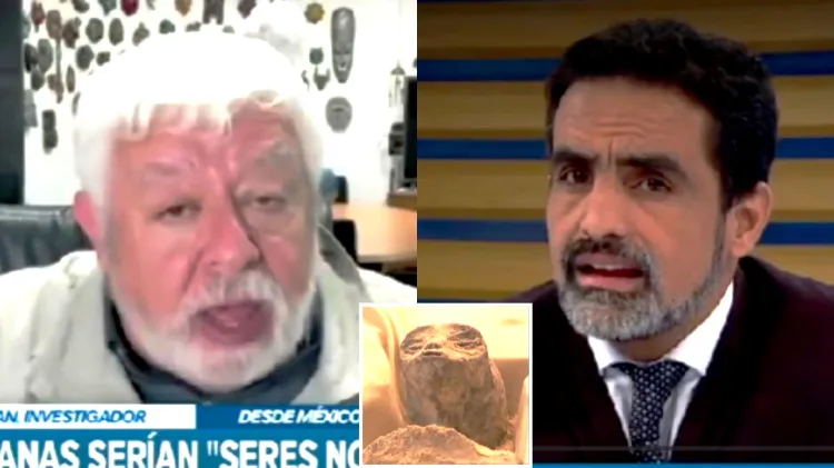 Explota Jaime Maussan al ser cuestionado por supuestos extraterrestres