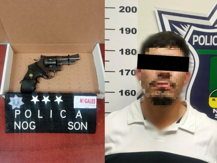 Detienen a taxista armado