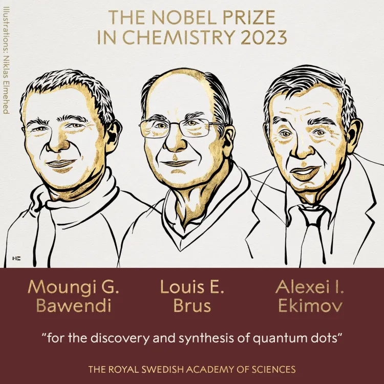 Entregan Premio Nobel de Química a tres científicos por trabajos sobre puntos cuánticos