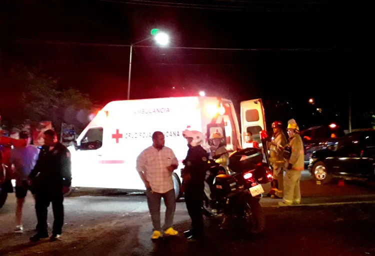 Sufre joven lesiones por choque en motocicleta