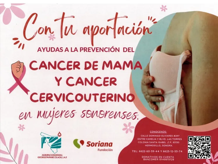 Benefician centro comercial a asociación George Papanicolaou