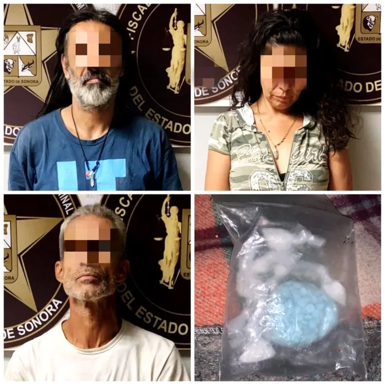 Cae pareja con droga tras cateo