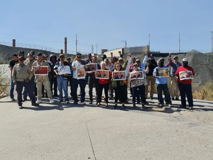 Bloquea Sindicato Minero de la Sección 65 de Cananea accesos a la mina