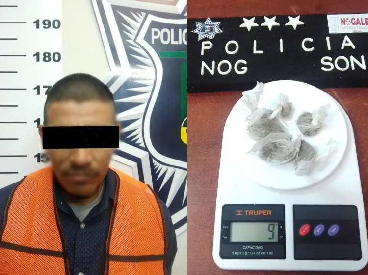 Aseguran droga a ciclista que conducía a exceso de velocidad