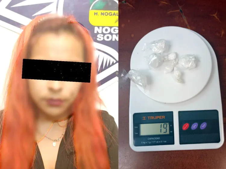 Protagoniza mujer persecución y le encuentran narcóticos