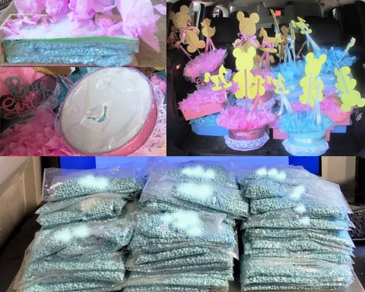 Encuentran fentanilo en coloridos adornos de mesa