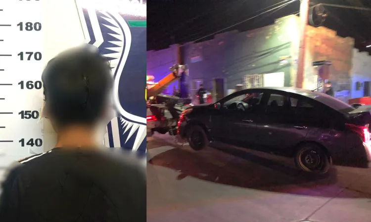 Detienen a menor después de persecución y detonaciones de arma de fuego