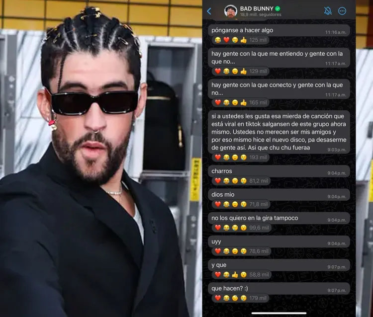 Explota Bad Bunny contra fans por canción creada con IA